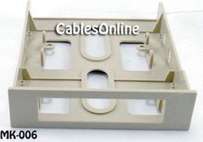 3.5" Device Bracket for 5.25" Bay, Biege Plastic MK-006