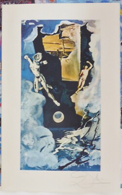 Salvador Dalí THE TOWER 1978 Authentic HAND SIGNED Lyle Stuart