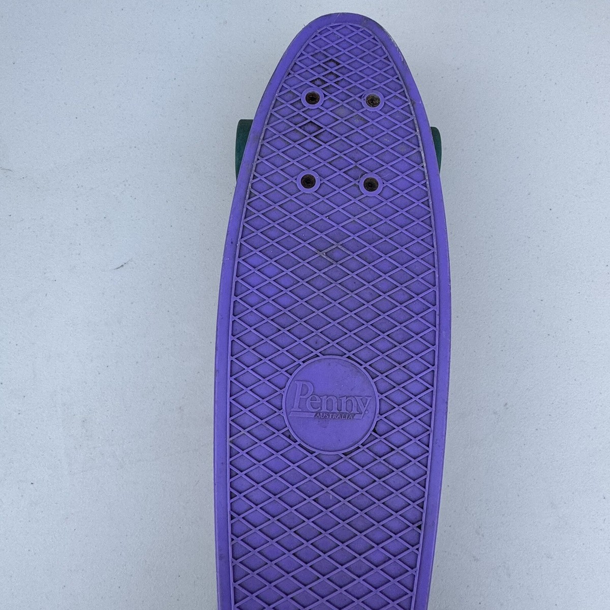 ス*ル様 Penny パープル スケートボード　カスタム　ニッケル Penny Board Nickel Skateboard 22” Australia Purple Trucks Green