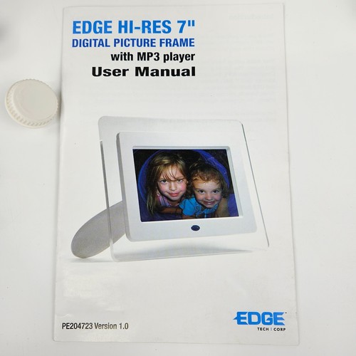 Edge Digital Photo Picture Frame with MP3 Player 7" Hi-Res PE204723 Remote - Picture 7 of 18