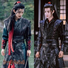The Untamed Hanfu Men's Women's Dress Ancient Costume Wig Flute Wei Wuxian Cos