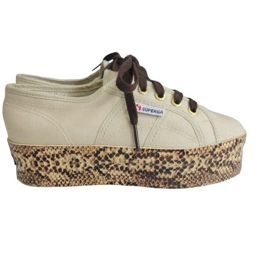 superga platform snakeskin