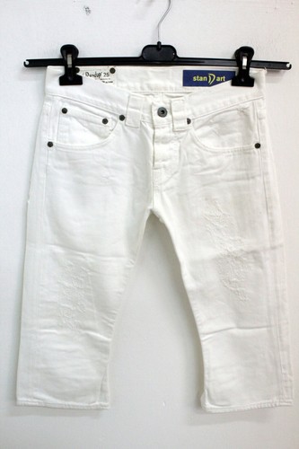 Jeans Dondup Marylin Donna Taglia 40 Denim Bianco Cotone Pantalone Woman  Logo | eBay