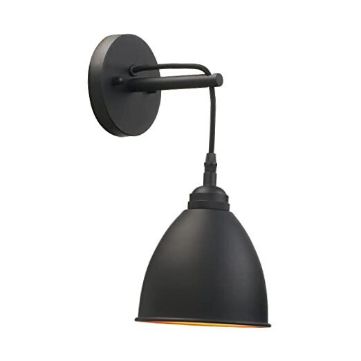 Industrial Wall Sconce Matte Black Barn Farmhouse Wall Light Hanging-Wired