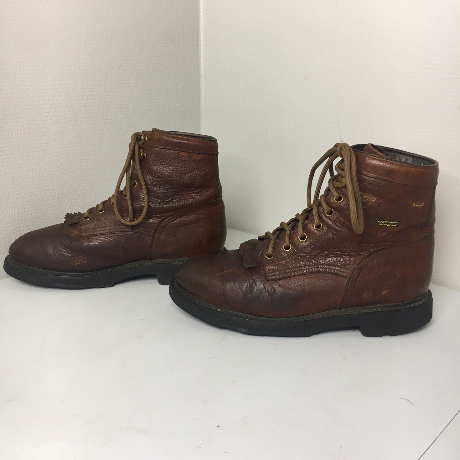 Lacrosse Quad Comfort Boots Hyper dri Waterproof Brown Leather Men's