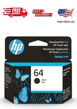 HP 64 Black Original Ink Cartridge, 200 Pages
