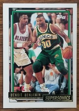 1992-1993 Topps Basketball Series 1: Benoit Benjamin Gold Parallel #161 See Pics