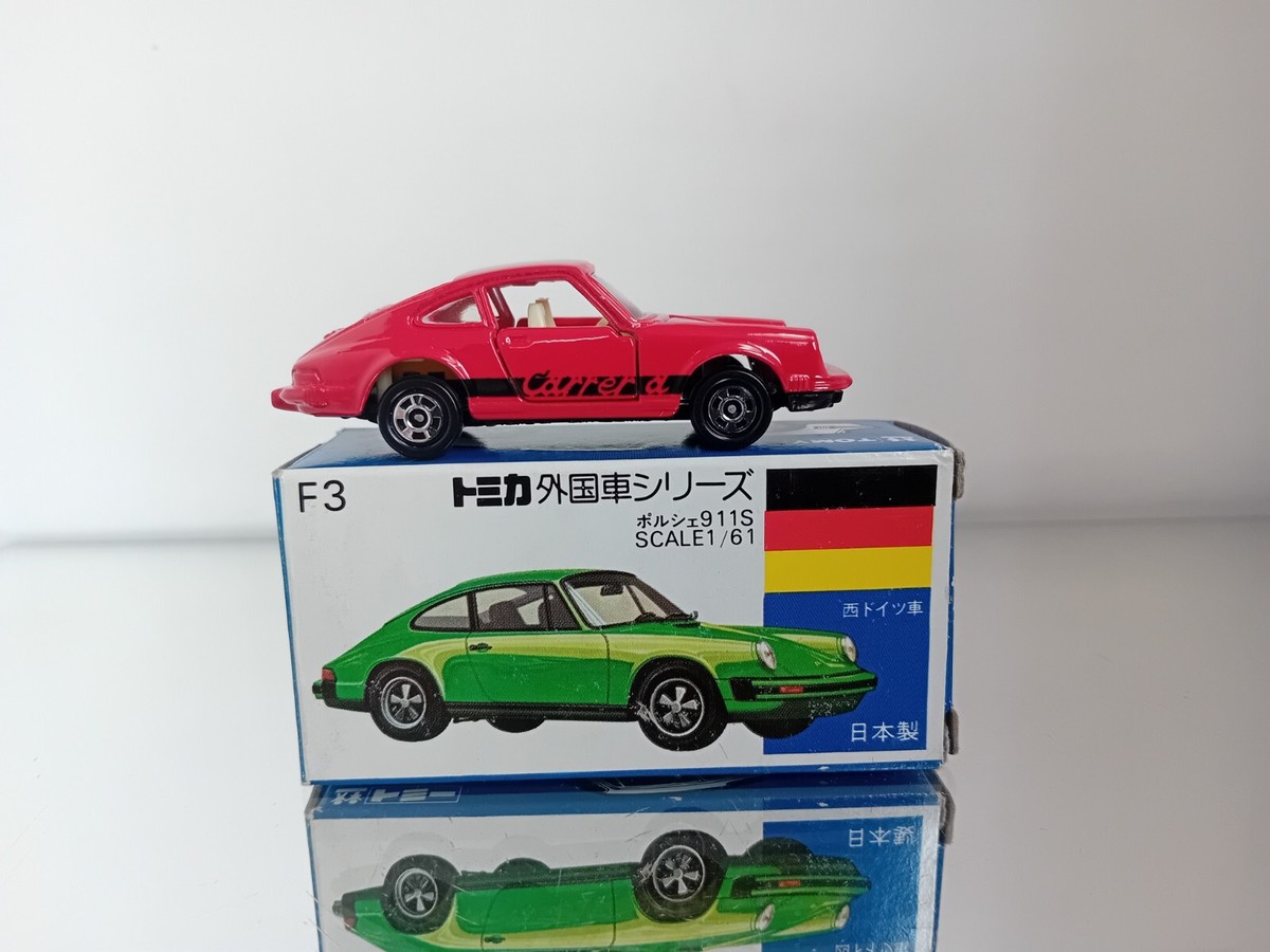 Tomica F3 Porsche 911S Carrera On the Side Made in Japan Mint In