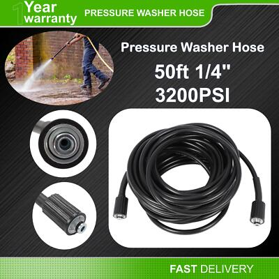 #ad WASPPER 3200 PSI 50FT x 1 4 Inch OEM Gas Pressure Washer Hose Replacement $23.07