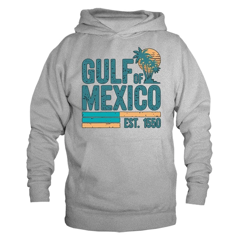 Gulf of Mexico Golfo de mexico Est 1550 Retro Vintage Beach Hoodie