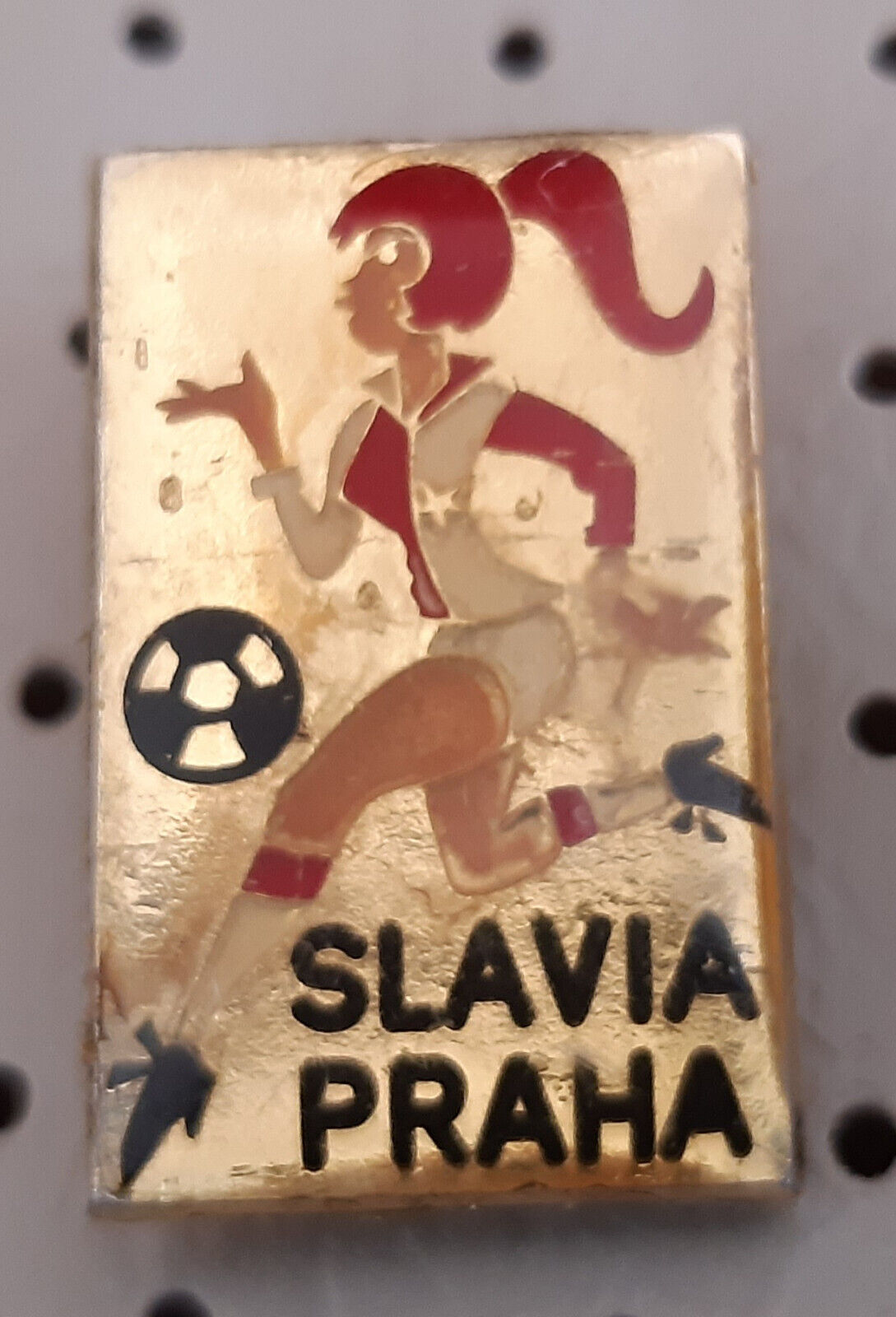 Slavia Praha, Football club, Prague, Czech Republic, emblem