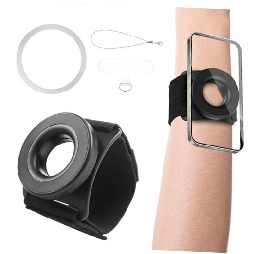 Running Phone Holder for iphone, 360° Rotatable Magnetic Wrist Phone Holder,