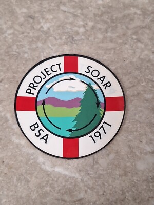 Scout Window Sticker Vintage Bartle Scout Reservation Window Sticker Project Soar 1971 | eBay