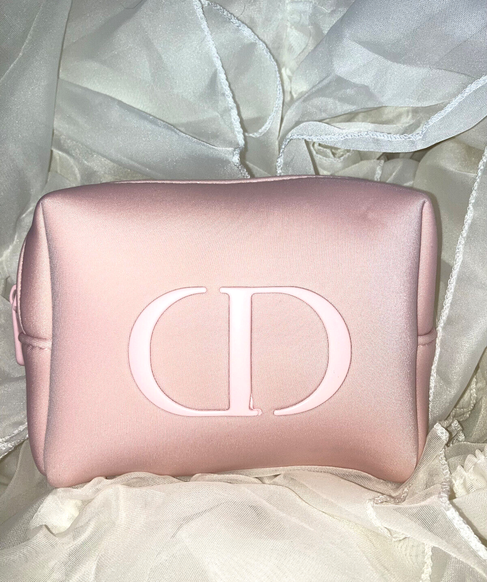 BOXED Christian Dior Makeup Travel Bag Pouch PINK Mirror powder