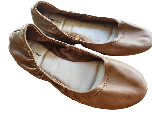 Sabots Ballerines Nolan By Glory – Motif Serpent – Cuir Marron – Femme 7.5