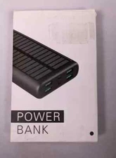 Solar Charger, Power Bank, 4 USB & Type-C Output and Solar Charging, 36800mAh