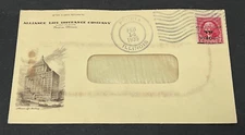 1935 PEORIA IL INVERTED PRECANCEL FANCY MACHINE CANCEL ! LIFE INSURANCE AD COVER