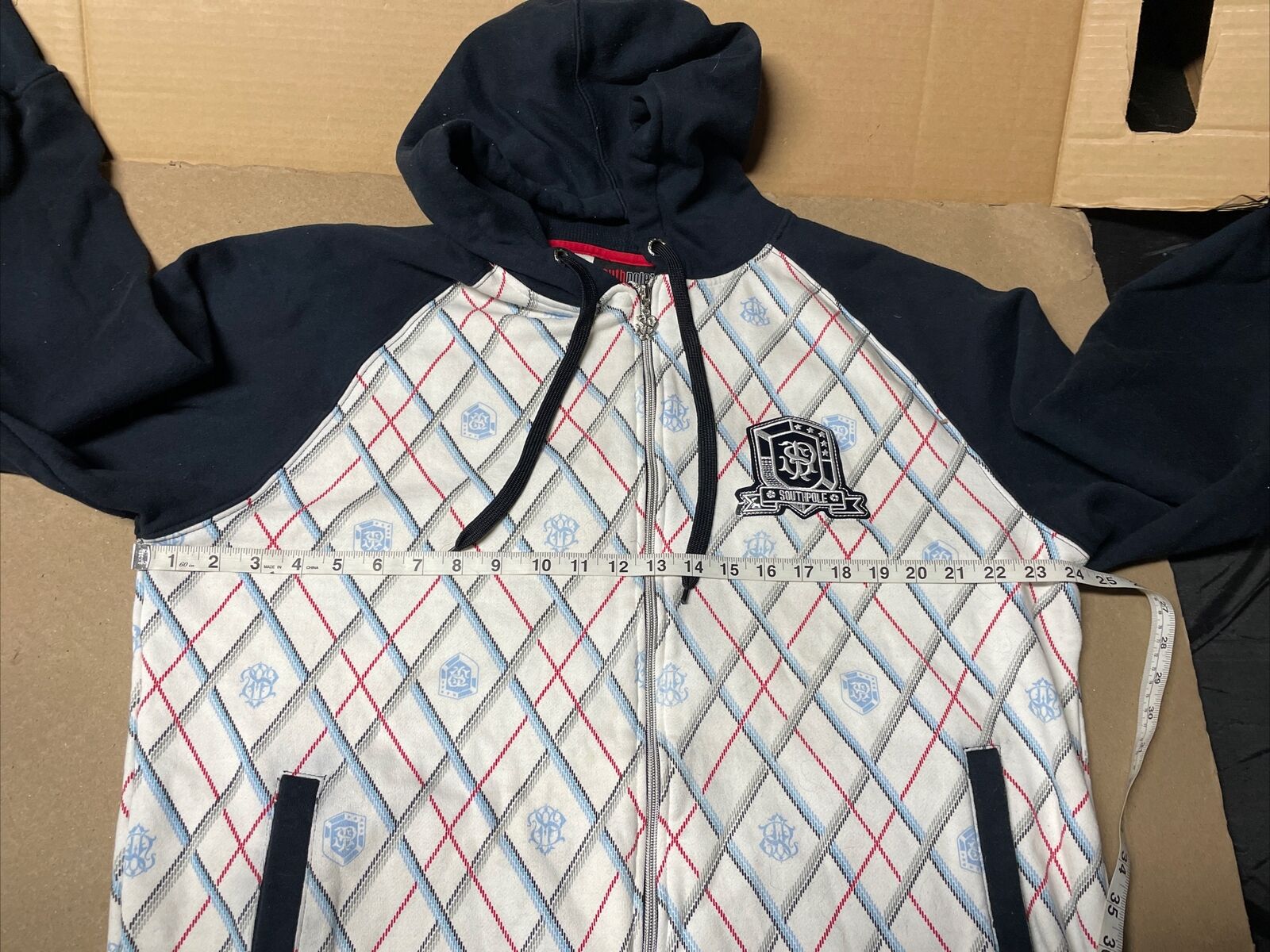 Y2k South Pole Full Zip Up Hoodie Size Large - image 10