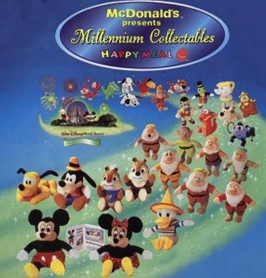 New Very Rare McDonald's Walt Disney Millenium 2000 Collection