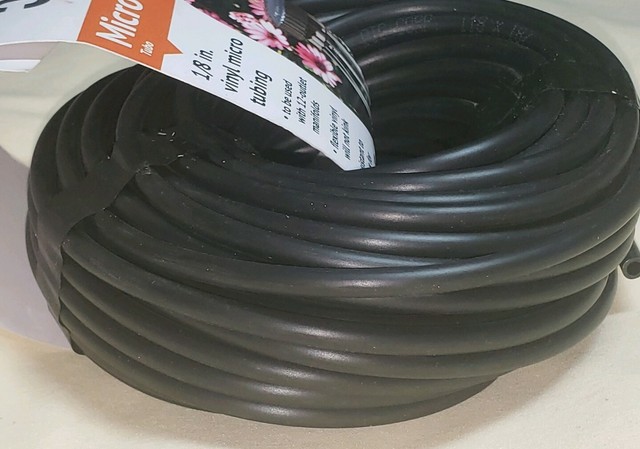 DIG B34 50 1/8 Vinyl Micro Tube Black Drip Line DIG B34 50 1/8 Vinyl Micro Tube Black Drip Line