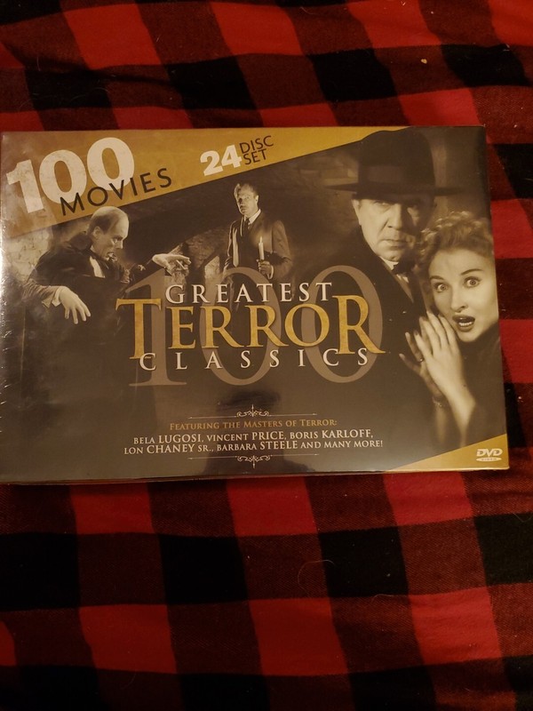 Greatest Terror Classics 100 Movies 24 DVDS New Still Sealed HTF