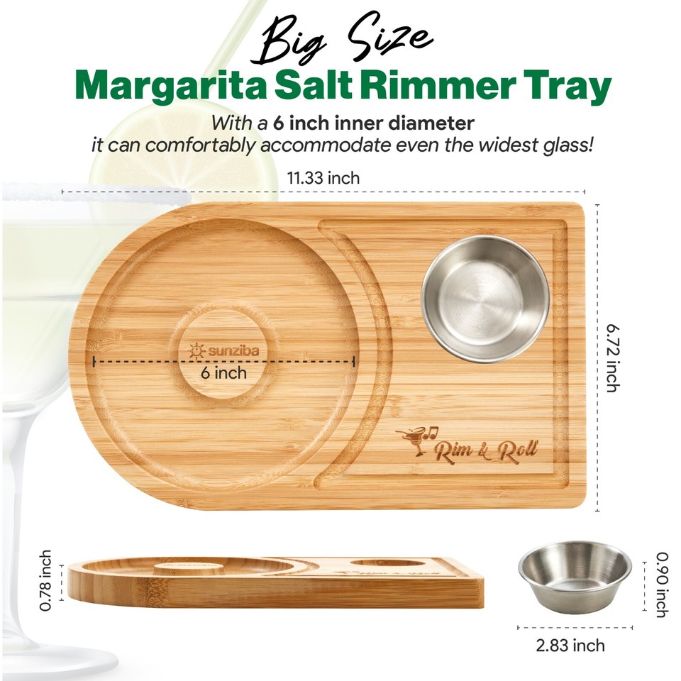 Margarita Salt Rimmer Set | Margarita Kit for Home Bar | Rimmer for ...