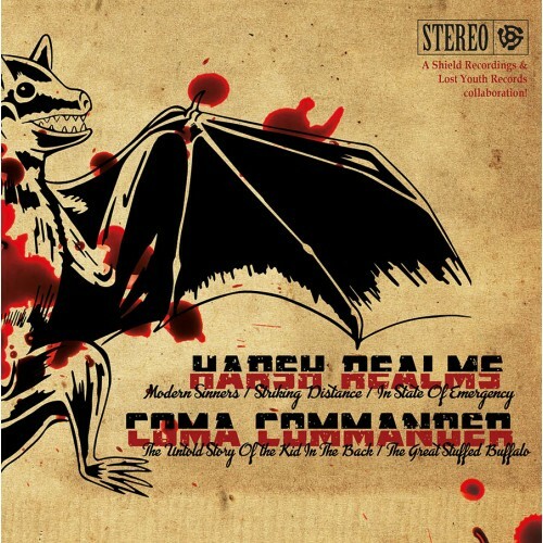 HARSH REALMS / COMA COMMANDER - SPLIT 7" colour vinyl - Bild 1 von 1
