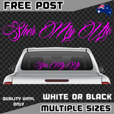 She's My Ute Sticker Decal Car Window Banner BNS Country Outback Hers Not His