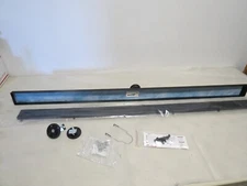 NEODRAIN 48" MATTE BLACK LINEAR SHOWER DRAIN W/ 2 IN 1 FLAT & TILE INSERT COVER