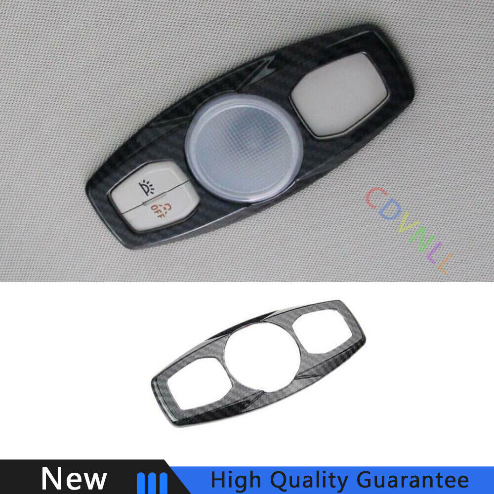 For Ford Focus 2012-2018 Carbon Fiber Car Inner Reading Light Lamp Frame Trim 1*