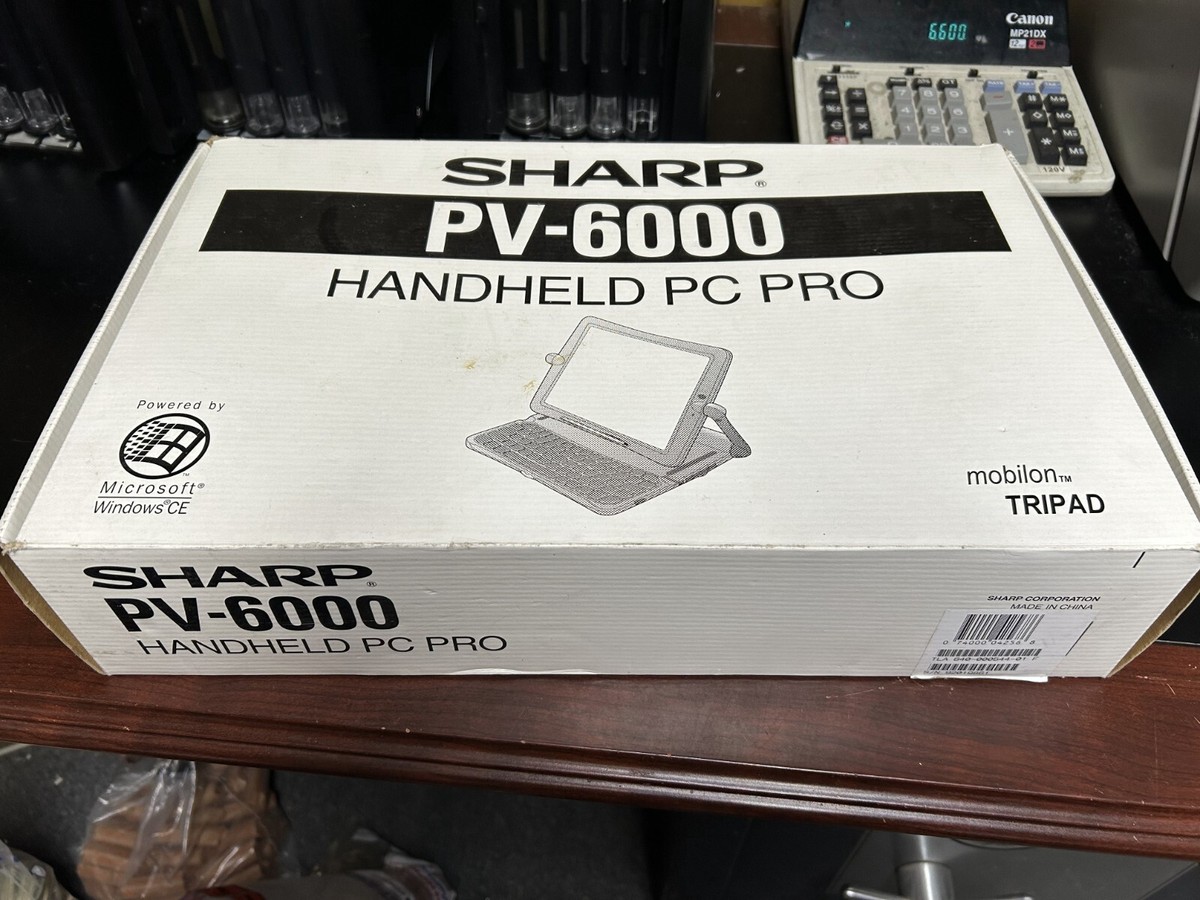 Vintage Sharp Handheld PC Pro Mobilon RARE PV-6000 16 MB Works
