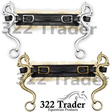 Dragon Hackamore Pferdesäche mit Lederriemen Fell - Gold Silber - Qualität