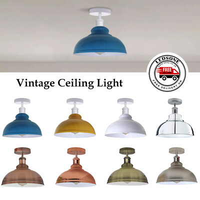 Plafoniera Industriale Ruggine Marrone Legno 4 Luci Orientabile - GINA - Foto 11