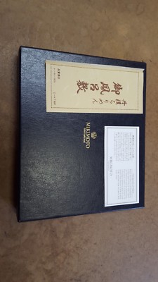 MIKIMOTO Pearl set of 5 spoons, dessert silver Ribbon motif