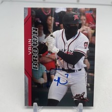 2023 Vaun Brown Minor League Rookie Card Richmond San Francisco Giants Signed
