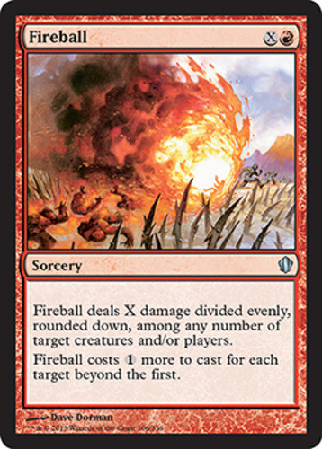 Fireball x1 - Commander 2013 - NM-Mint, English - Commander 2013