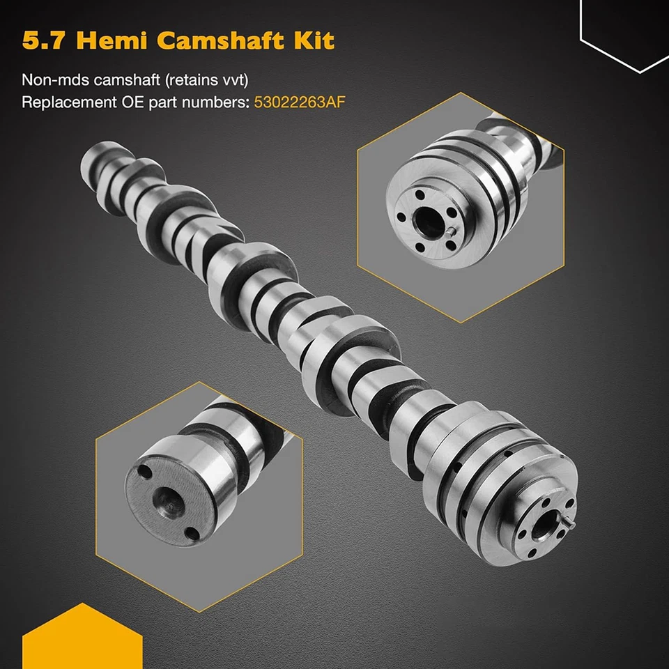 Non MDS 5.7L Hemi Camshaft Lifter Kit For 09-2015 Dodge Ram 1500 Chrysler Aspen Foto 2 de 4