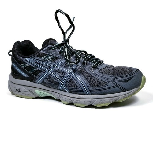 Asics Gel Venture 6 Womens Sz 9 Gray Black Blue Trail Running Training  Shoes | eBay
