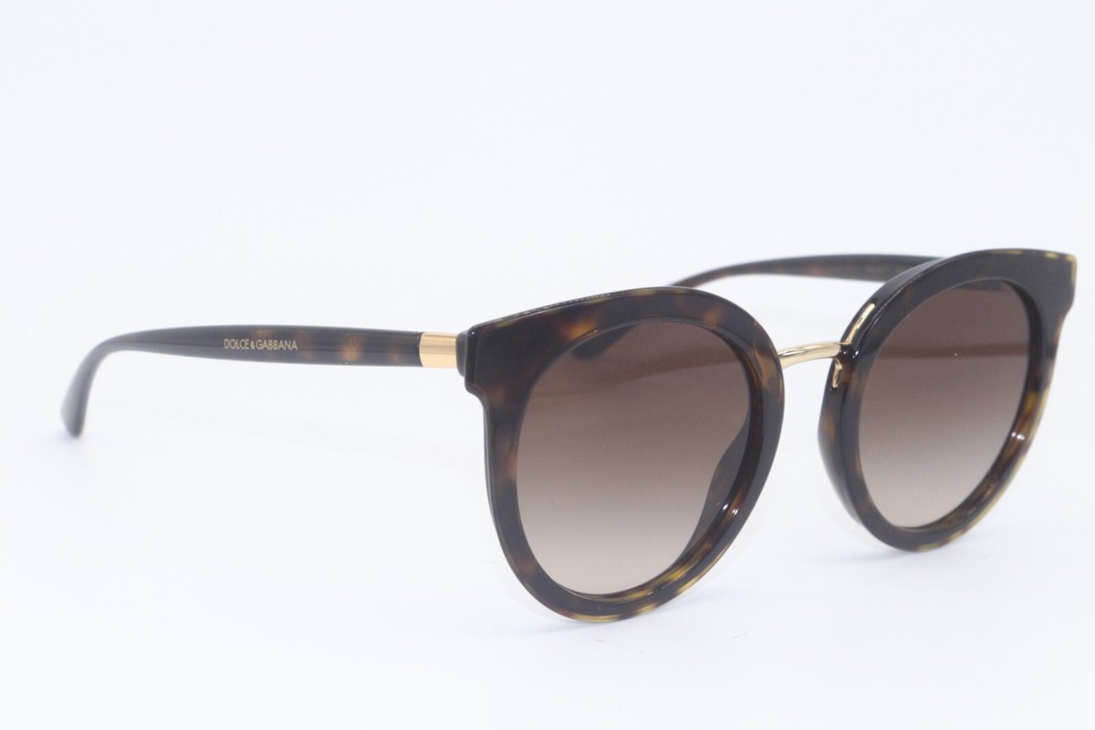 NEW DOLCE & GABBANA DG 4371 502/13 HAVANA GRADIENT AUTHENTIC