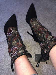 floral booties zara