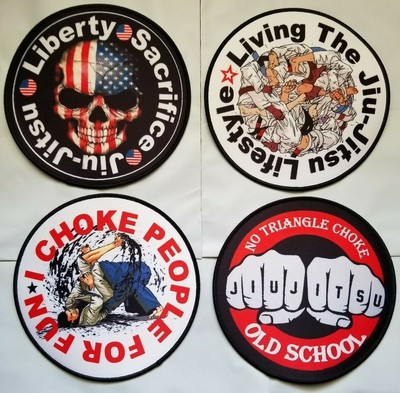 BJJ Gi Patch 6'' round IRON-ON