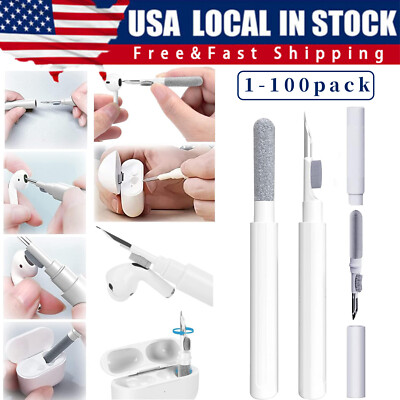 Cleaning Pen For Airpods Pro1 2Earphones Cleaner Kit Soft Brush Case Earbuds LOT