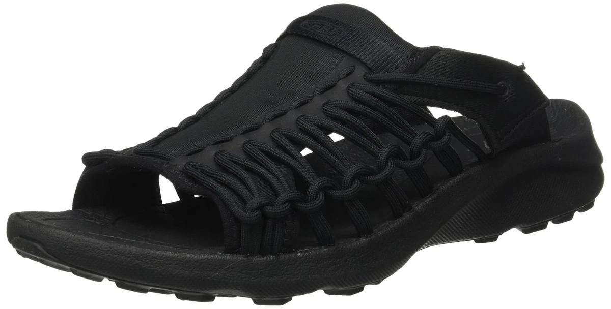 [Keen] Sandals UNEEK SNK SLIDE Unique Sneak Slide Women BLACK/BLACK 25.5cm  US8.5