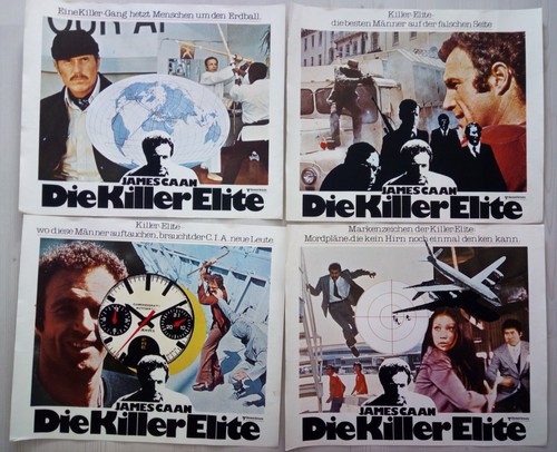 4x Aushangfotos (je 48x57 cm) DIE KILLER ELITE 1975 James Caan, Robert Duvall - Bild 1 von 4