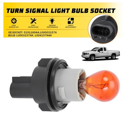 Fits Dodge Caliber/Challenger/Chrysler 300 Turn Signal Light Lamp Bulb w/ Socket