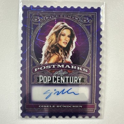 2026 Leaf Pop Century Postmarks Gisele Bundchen Auto 1/1 #P-GB1 ''Tom Brady EX''