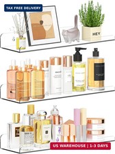Floating Shelves for Wall Decor, 15" Extra Clear Wall Shelves for Bedroom