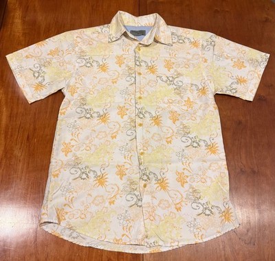 Concept Surf Button Shirt Men's M Short Sleeve Floral Hawaiian Shirt