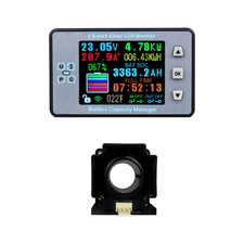 Wireless Battery Tester DC 120V 100A Voltmeter Ammeter Remaining Capacity Meter