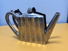 Vintage Godinger Silver Plated Napkin / Letter Holder Tea Pot Shape 